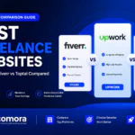 Image illustrating the best freelance website: Upwork vs Fiverr vs Toptal
