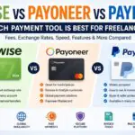 Wise vs Payoneer vs PayPal comparison for freelancers